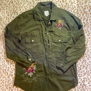 Green Button Down Top/Jacket